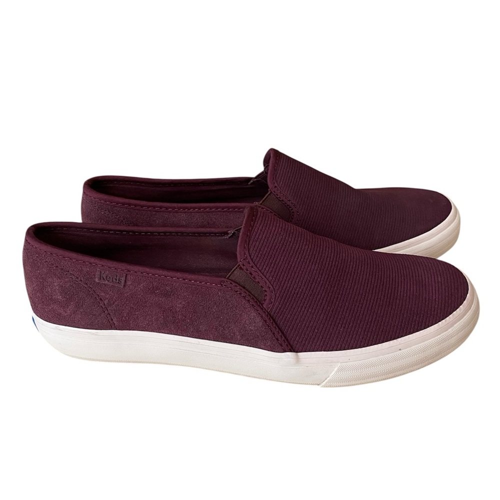 NWT Women’s Keds Double Decker Suede Burgundy Sneakers